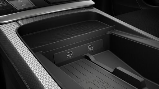 USB-Anschlüsse mit Ladefunktion im Fond