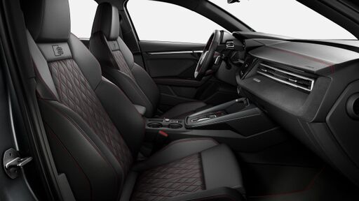 Interieur S mit Sportsitzen Schwarz/Rot
