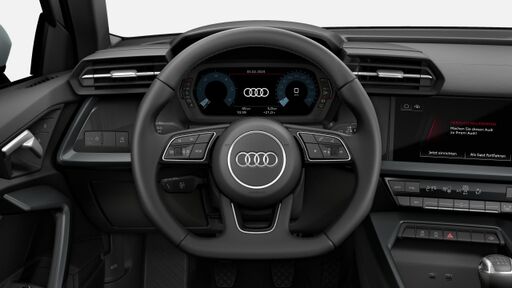 Sportkontur-Lederlenkrad 3-Speichen