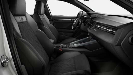 Interieur S mit Sportsitzen in Schwarz