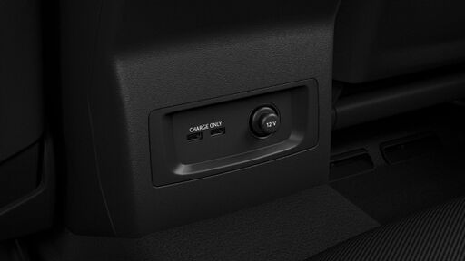 USB Ladeschnittstelle für Fondpassagiere