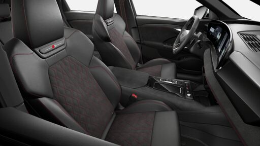 Farbnähte in Rot Audi Sport