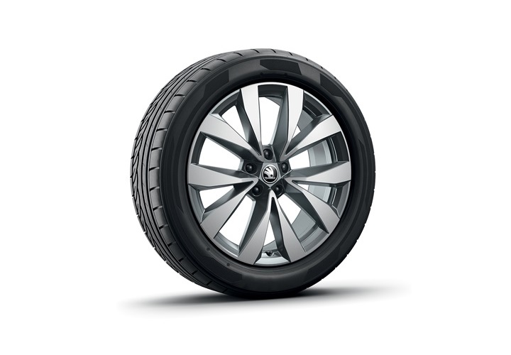 LM-Felgen 19" Lefka silber/anthrazit