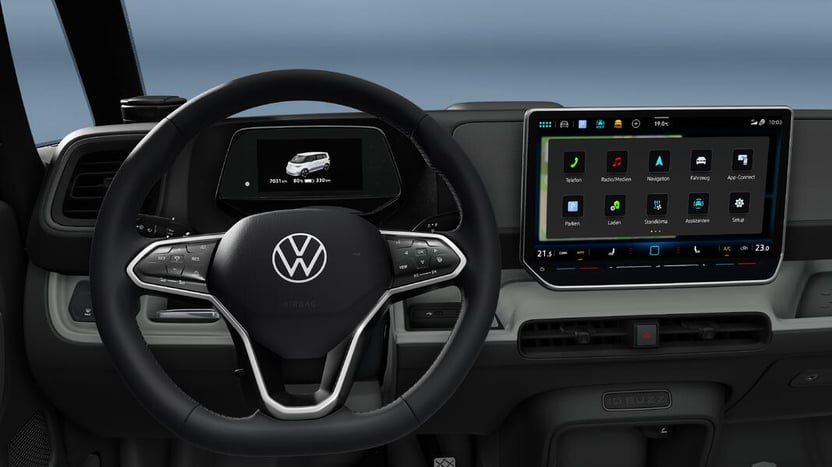 Multifunktionslenkrad in Leder