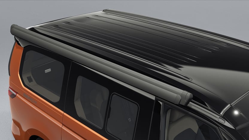 Markise in schwarz, rechts