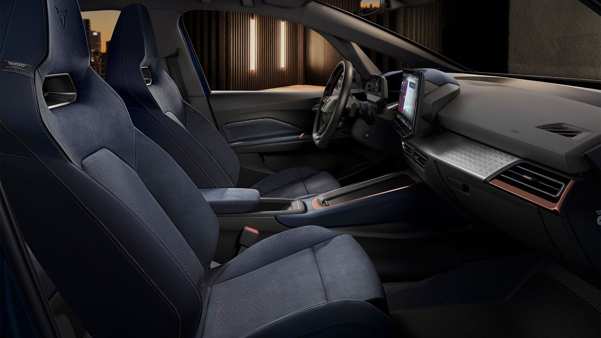 Sportschalensitze "Dinamica Blau"