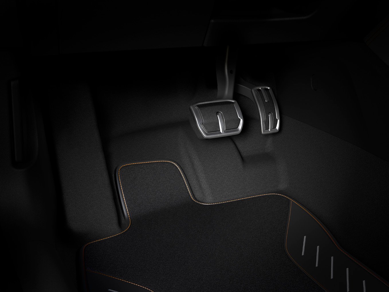 Pedale in Dark Alu-Optik