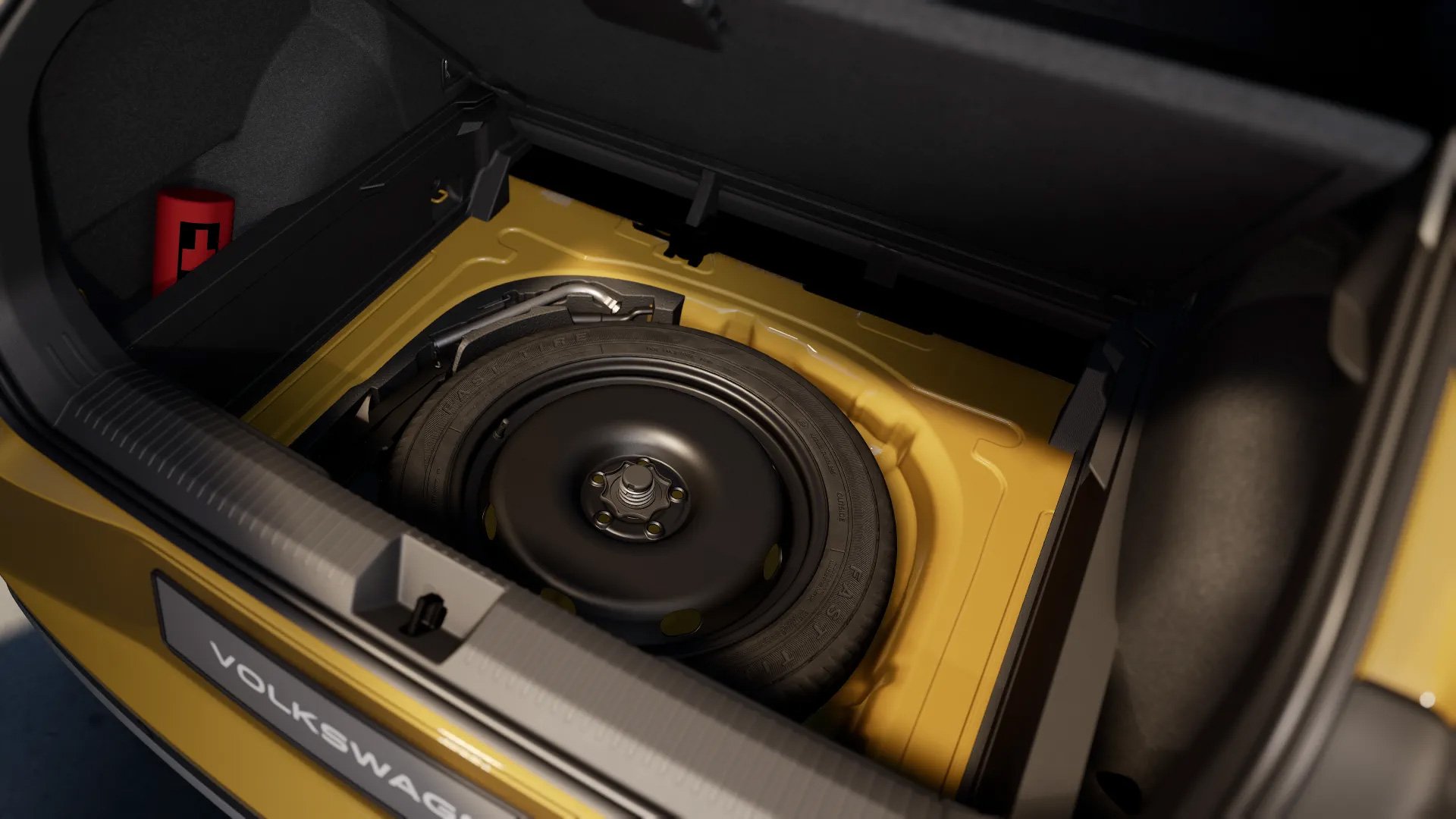 Reserverad gewichts- und platzsparend