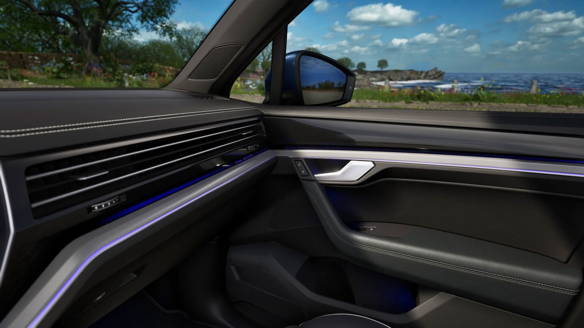 Dekoreinlagen in Aluminium gebürstet 45°