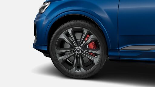 Спирачни апарати, лакирани в червено