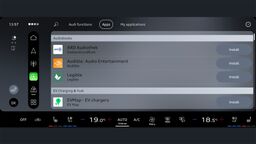 Audi Application Store and smartphone