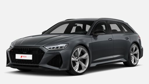 Kruhy Audi a loga "RS 6" v lesklé černé
