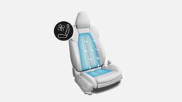 Odvětrávání sedadel vpředu