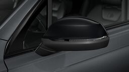 Kryty vnějších zpětných zrcátek v černé