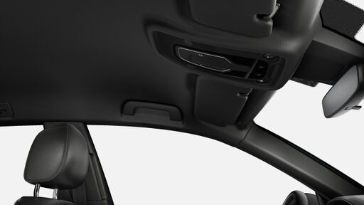 Čalounění stropu z černé tkaniny