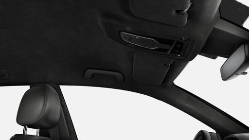 Čalounění stropu z černého mikrovlákna