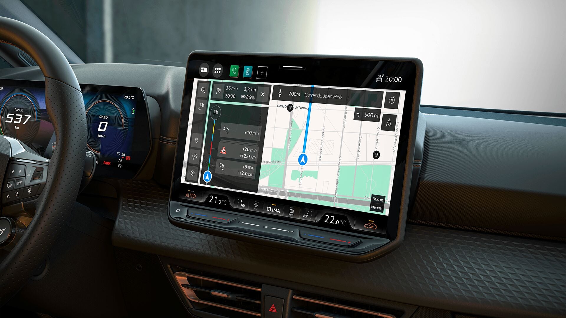 Navigační systém s CUPRA Connect &