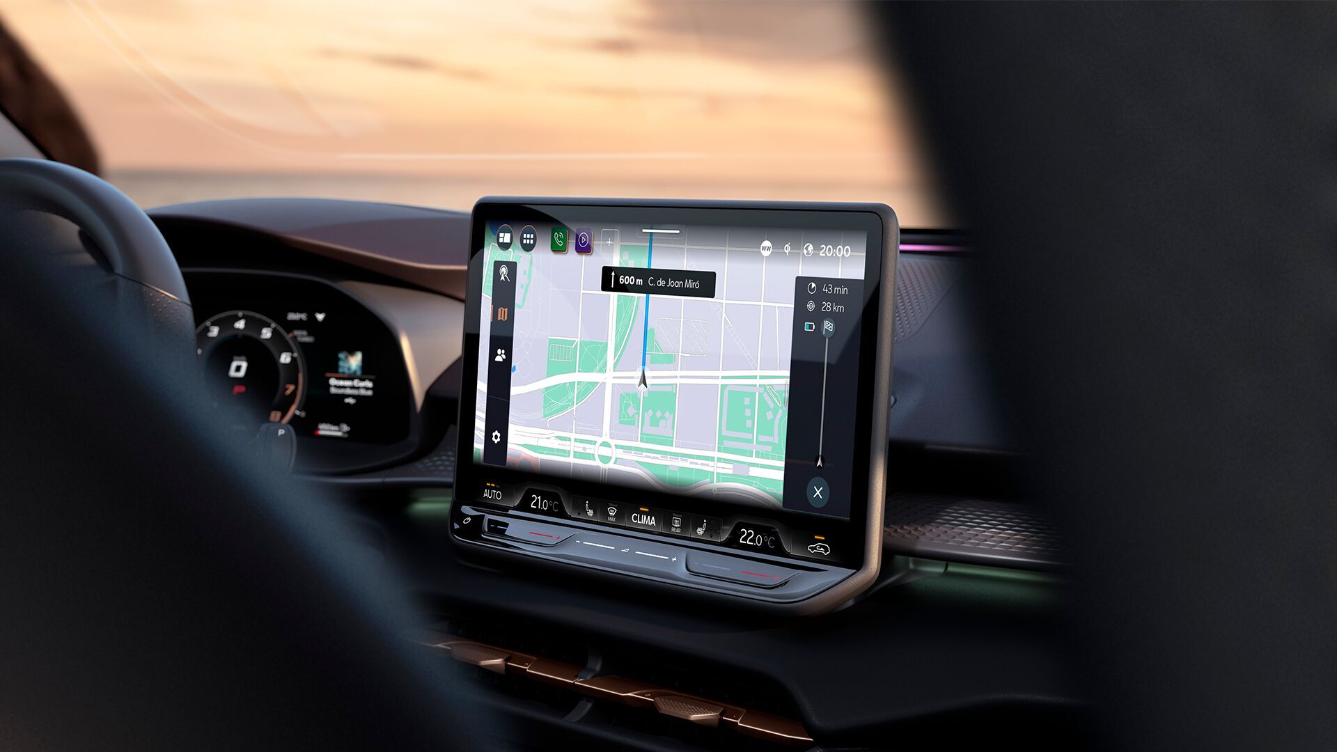 Navigační systém s CUPRA Connect &