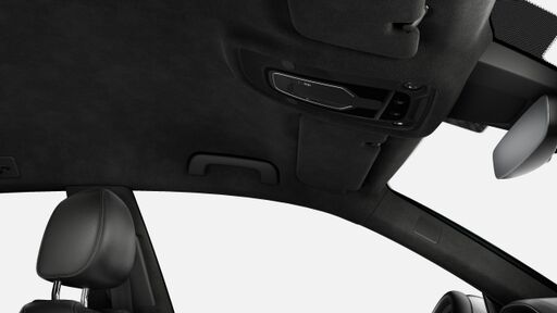 Tetőkárpit: mikroszálas Dinamica fekete