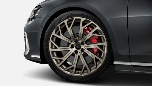 Féknyereg, vörös lakkozott, S8 esetén S