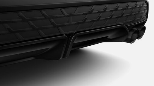 Kipufogóvégek: fekete, krómozott