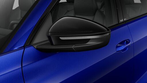 Külső tükörház: fekete uni fényezéssel