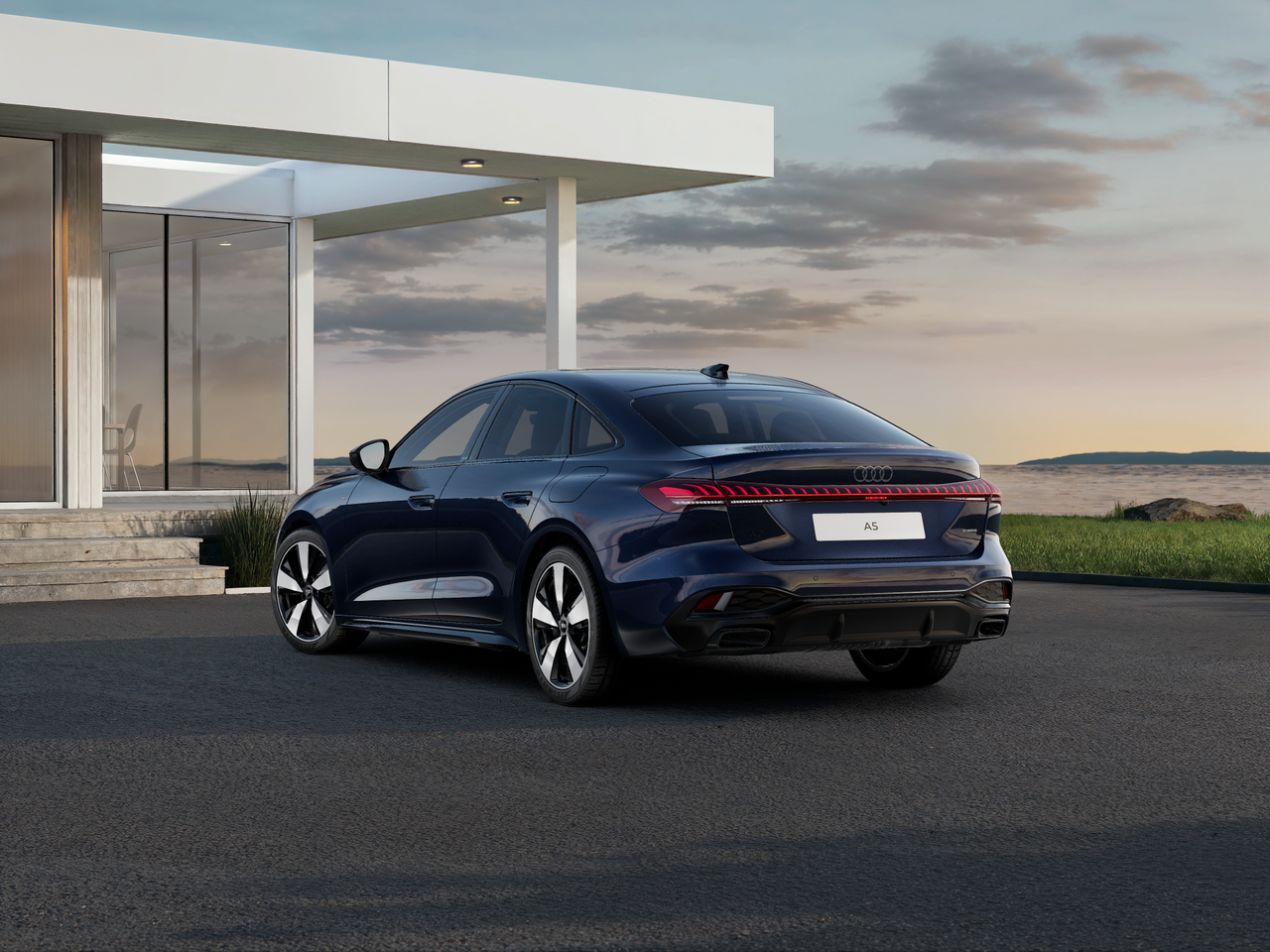 Imagem de um Audi A5 Limousine e-hybrid quattro BP