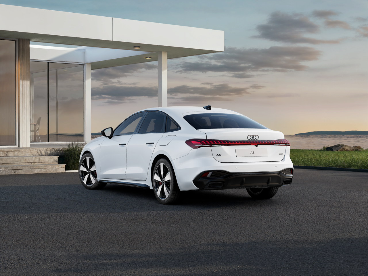 Imagem de um Audi A5 Limousine e-hybrid quattro 270kW