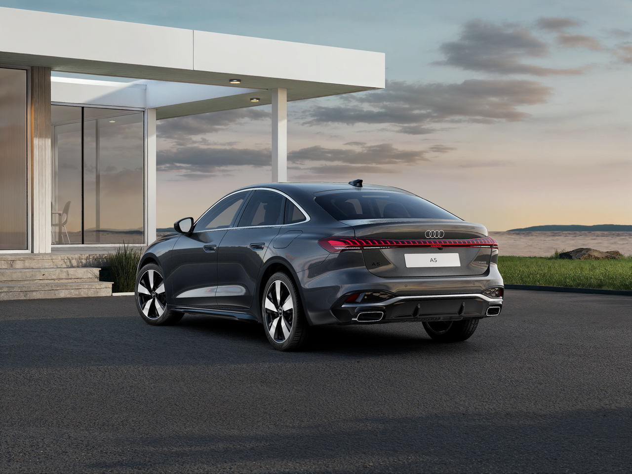 Imagem de um Audi A5 Limousine e-hybrid quattro BP