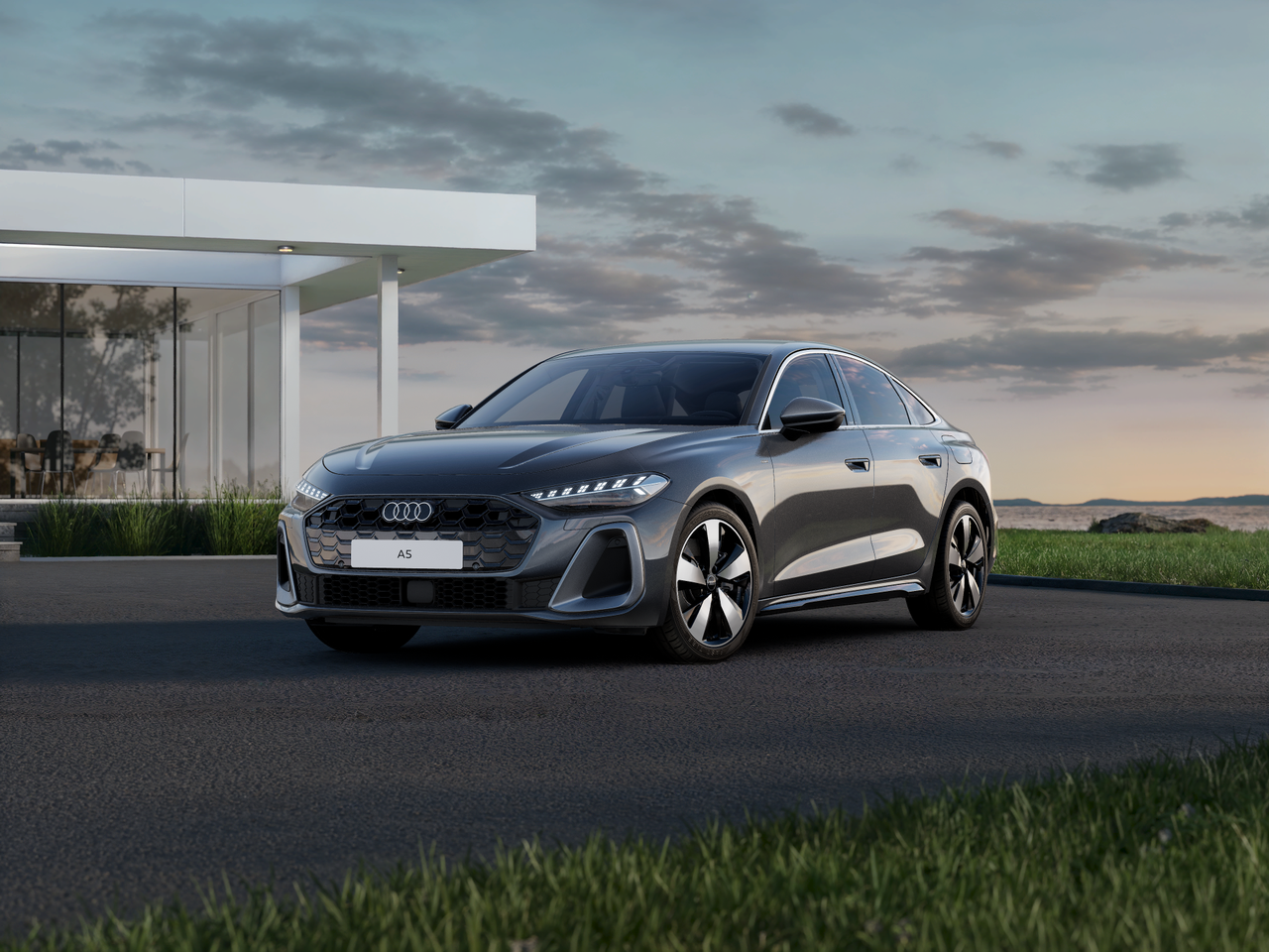 Imagem de um Audi A5 Limousine e-hybrid quattro BP