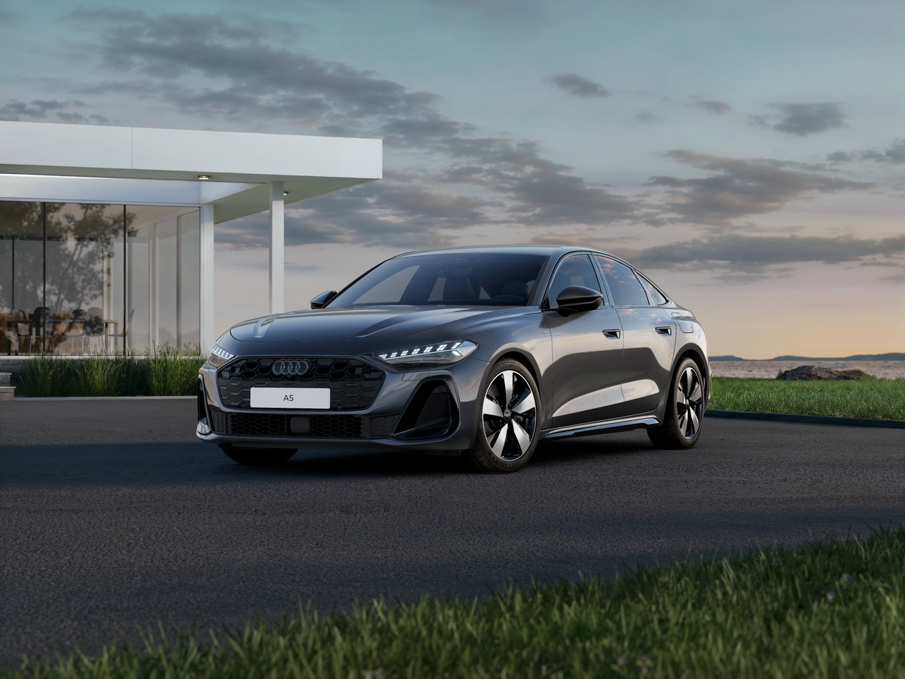 Imagem de um Audi A5 Limousine e-hybrid quattro BP