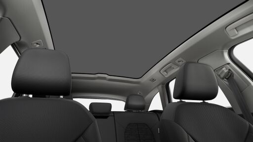 Teto panorâmico com transparência