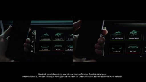 Audi smartphone interface