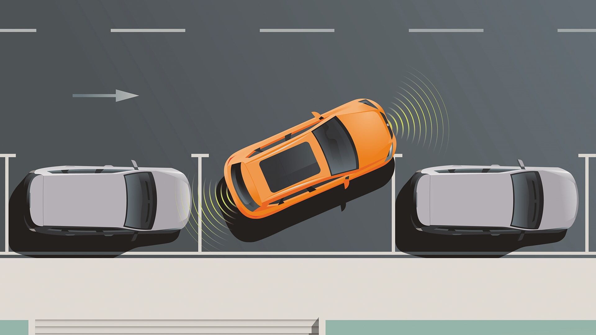 Sensores de estacionamento dianteiros e