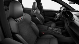 Interior S negru, scaune sport plus