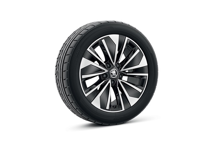 Jante aliaj 17", Alrakis, negru/argintiu