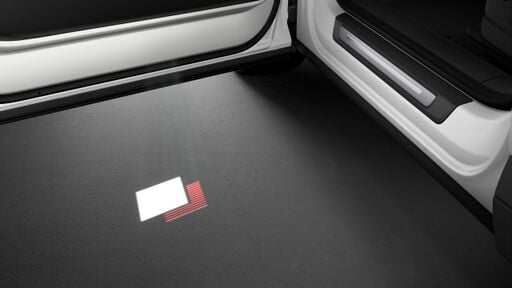 Projekcijske LED luči v vratih