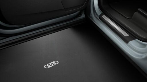 LED projekcia - pri otvorení dverí