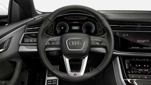 Volant - kožený, 3-ramenný, multifunkčný