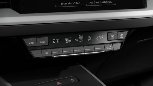 Komfortná auto. klimatizácia 3-zónová