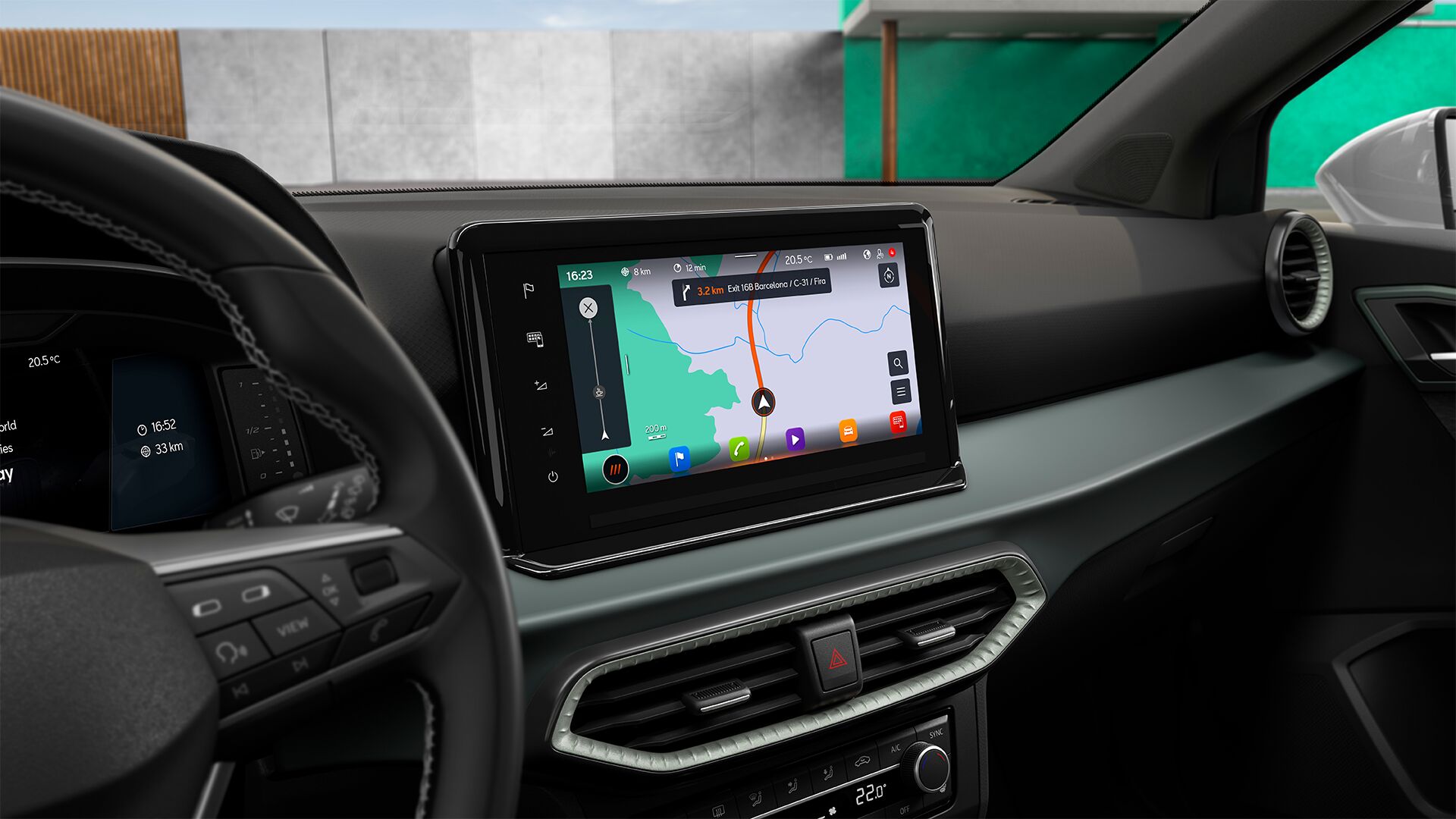 Navigácia, 9,2" displej, Full link