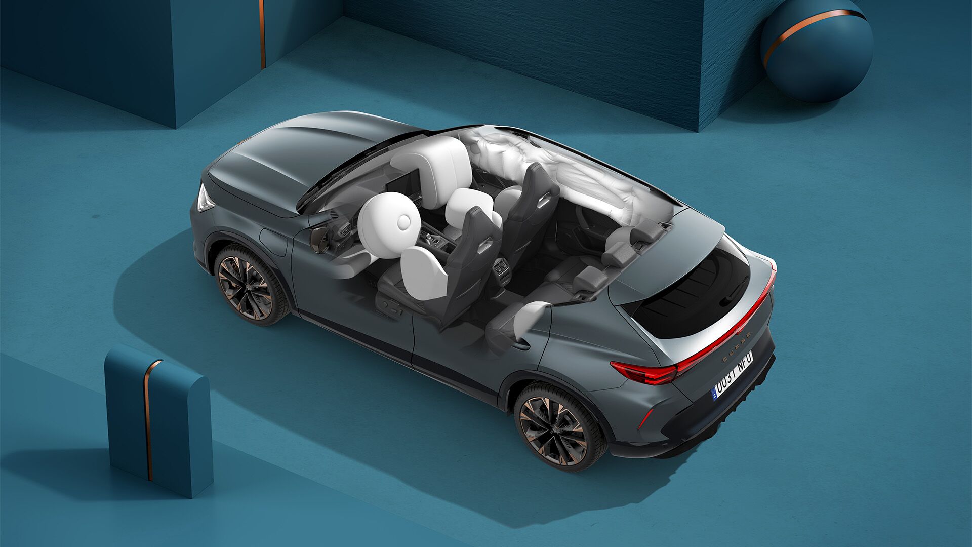 Zadné bočné airbagy + kolenný airbag